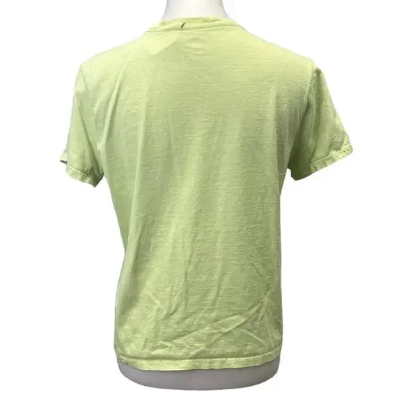 Hand Printed Upcycled Womens Medium Dragonfly 100% Cotton Crew Neck Tee - Picture 2 of 3